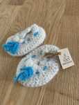 Buty buciki niechodki wełna alpaka nowe handmade niemowlak chrzest