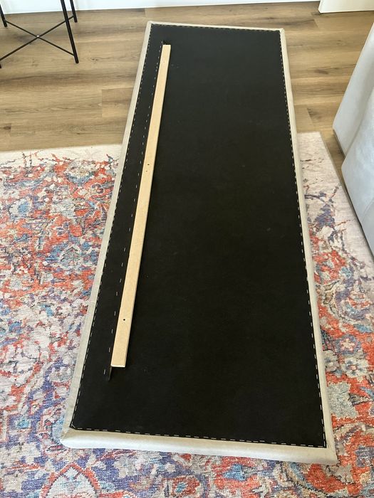 Cabeceira de cama (nova)cor cinza/beje clarinho