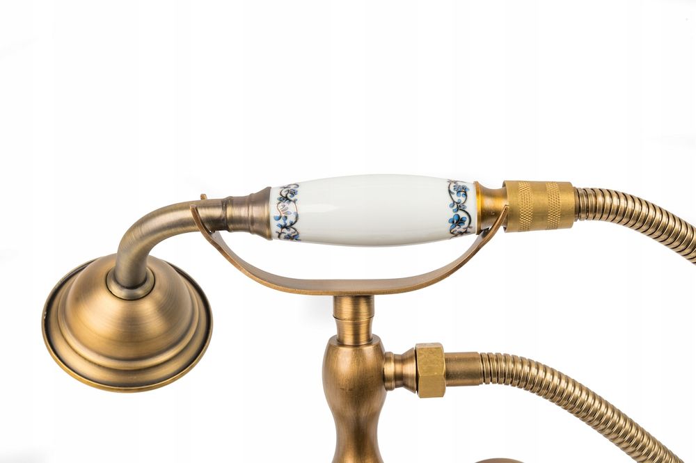 RETRO 125 bateria umywalkowa prysznicowa stare złoto