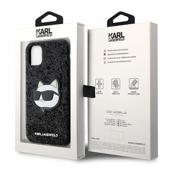Oryginalne Etui KARL LAGERFELD Glitter Choupette Patch do Iphone 11