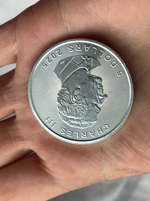 Срібна монета Бізон Клен  999 1 унція