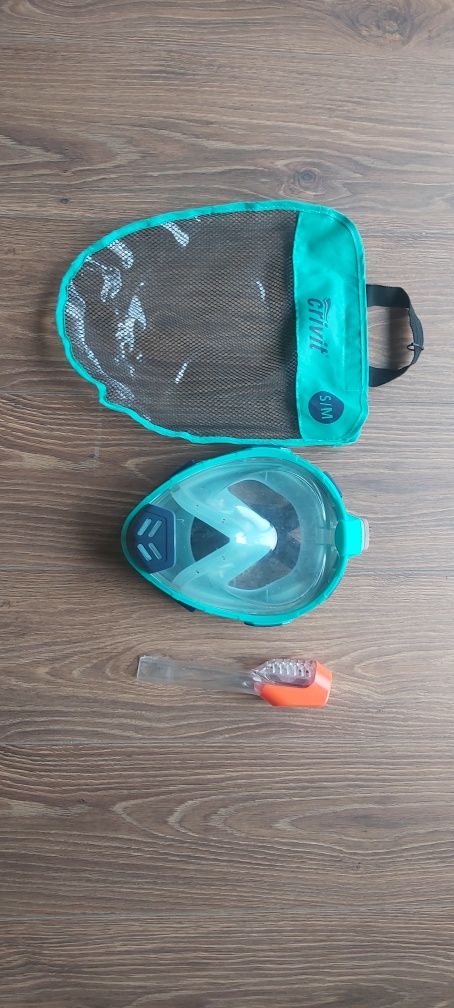 Maska do nurkowania snorkelingu Easybreath powierzchniowa Cirivit