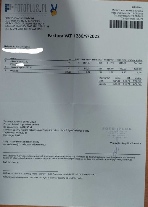 Nikon z50 karta sd gratis