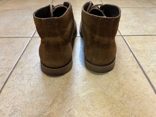 Trzewiki męskie zamszowe brązowe 40