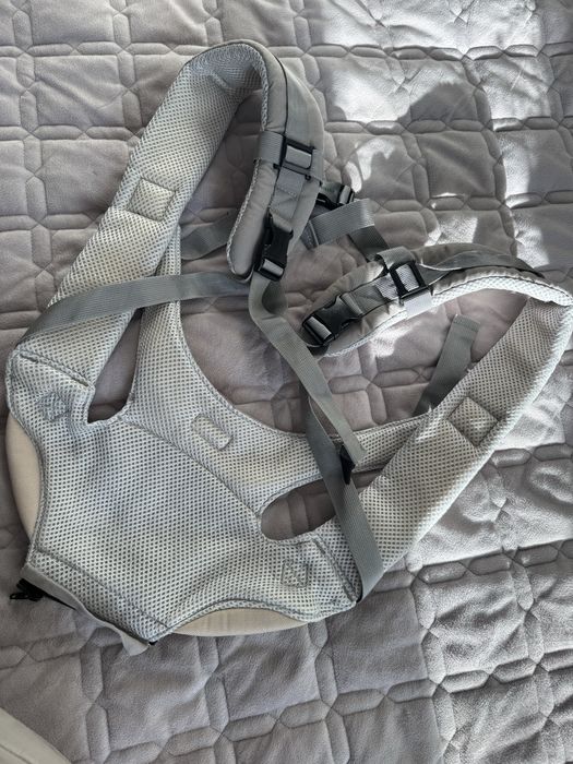 Хіпсіт для дітей AieBao сірий слінг ергорюкзак кенгуру