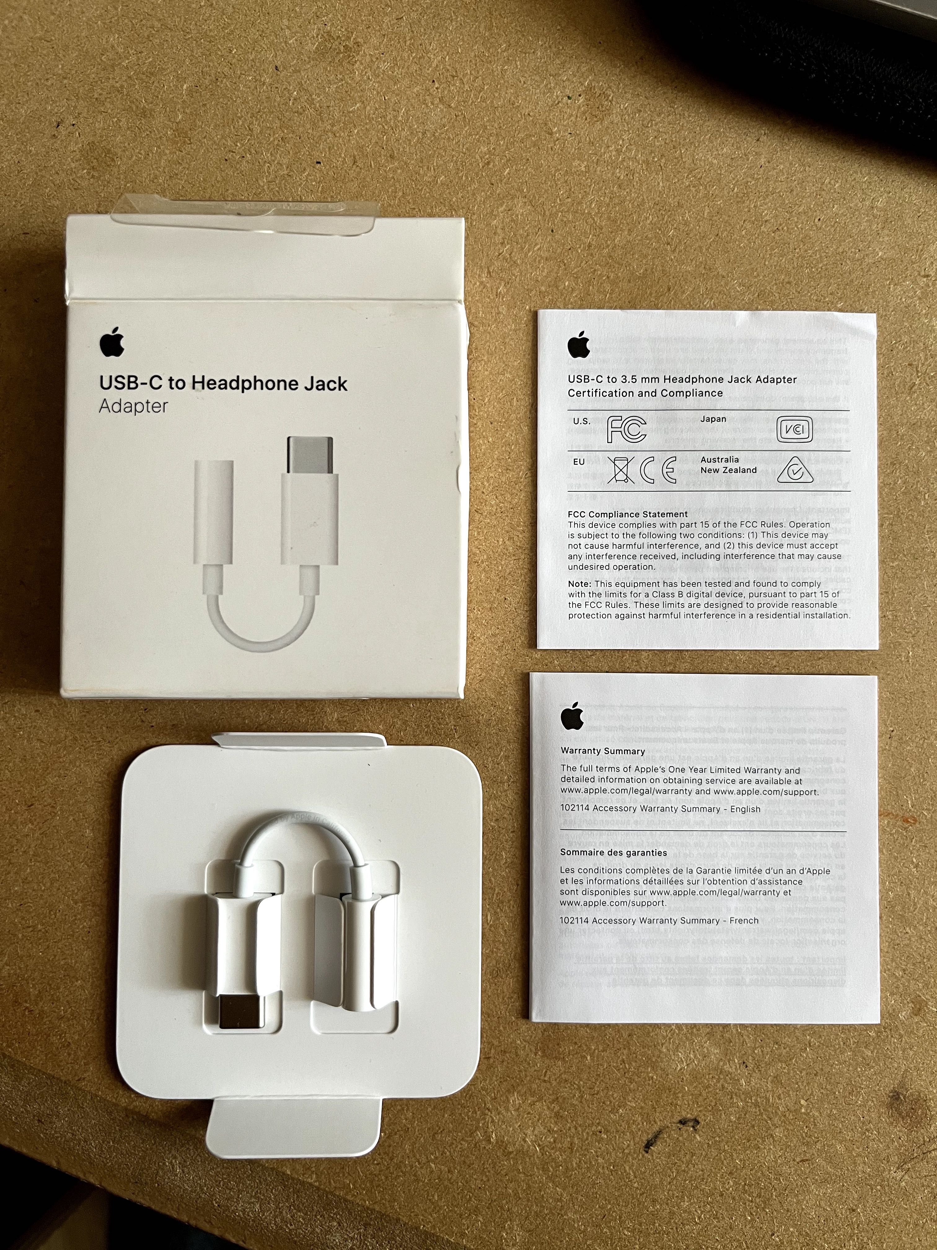 Adaptador Apple USB-C para Jack 3,5 mm