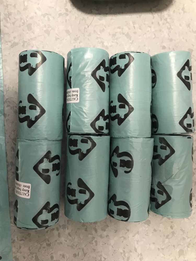 Etui i woreczki na odchody etui - 8 rolek - 120 sztuk