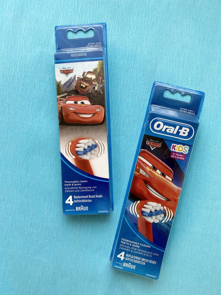 Насадки Oral-B дитячі Тачки Cars Spider Man Frozen та дорослі змінні