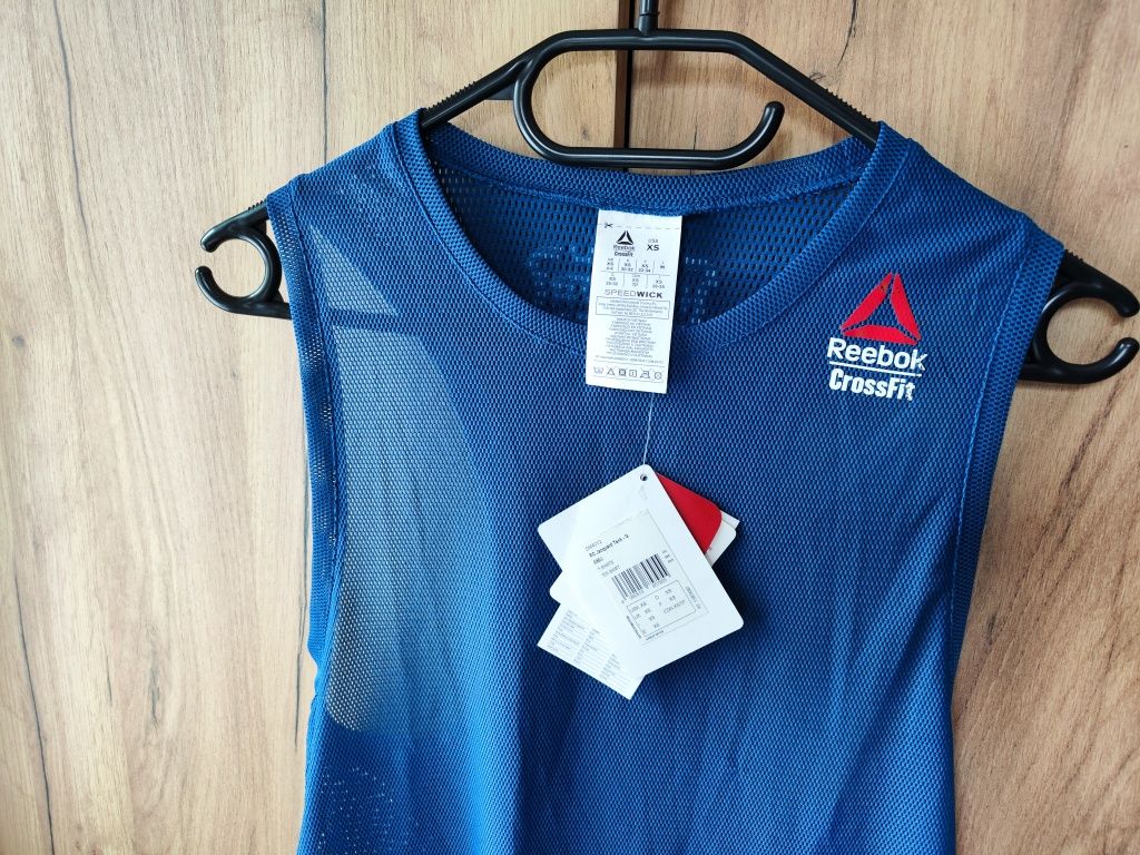 Koszulka Top Tank z siateczki CrossFit Reebok, rozmiar XS, nowa z metk