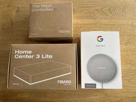 Zestaw Fibaro Home 3 lite + Heat cotroller + Google Nest Mini