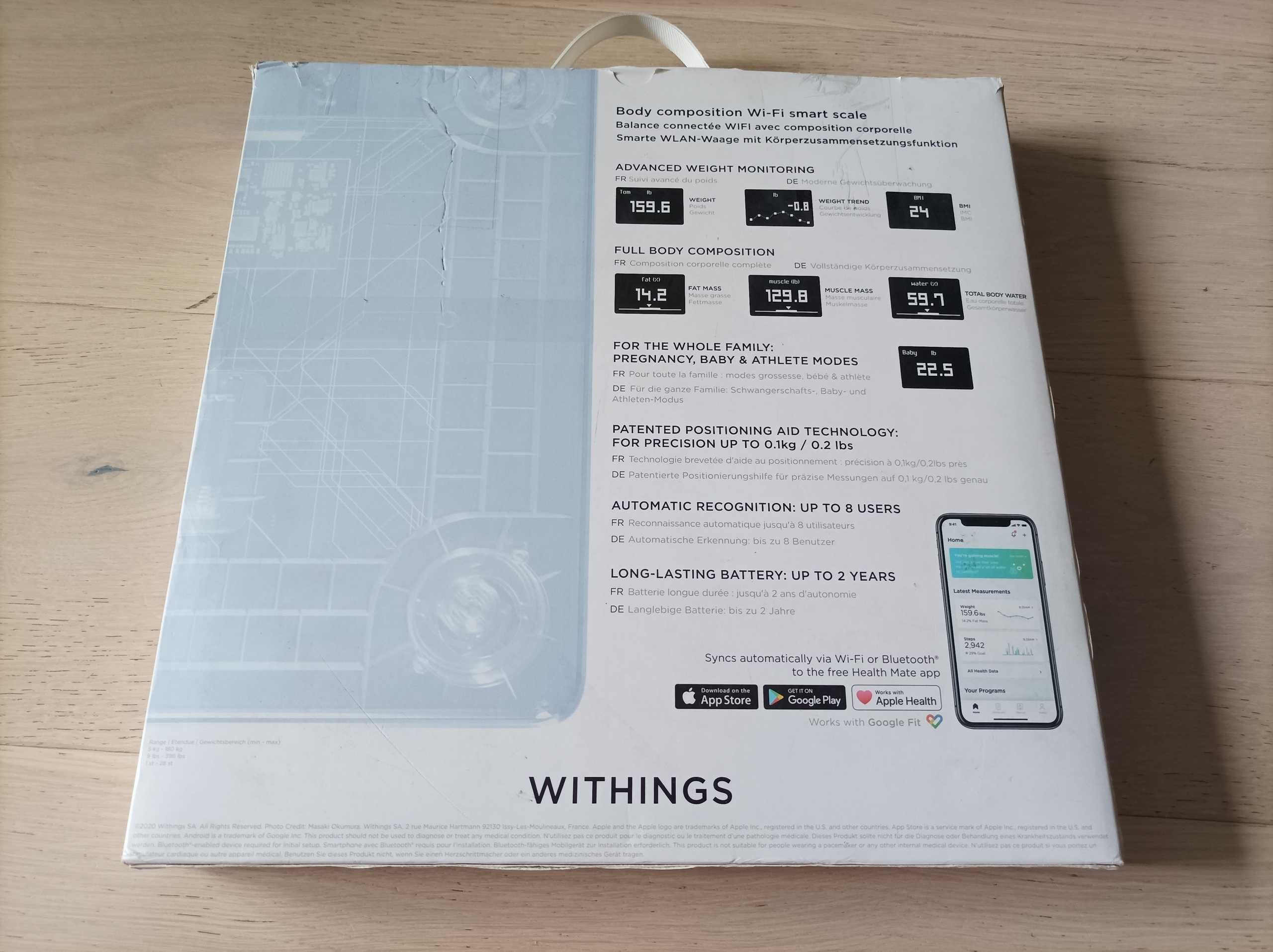 Waga Withings Scale Body+