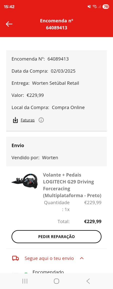 Volante logitech G29