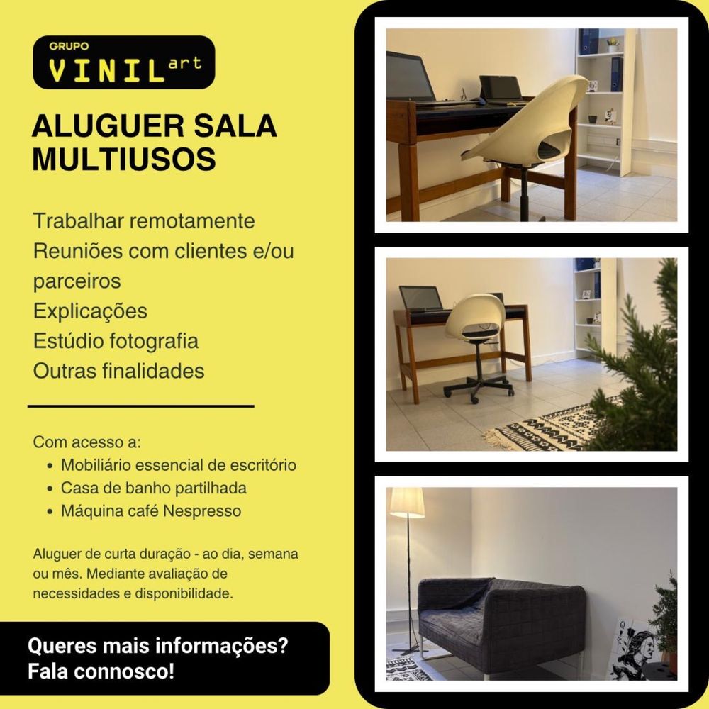 Sala multiusos aluguer