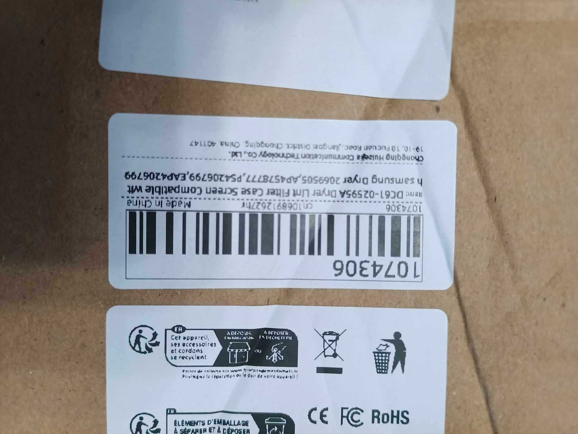 Samsung suszarka filtr puchu nowy
