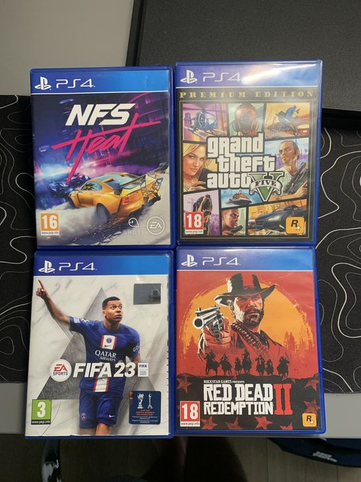Ps4 slim 500гб +2джойстика і 4 гри б/у