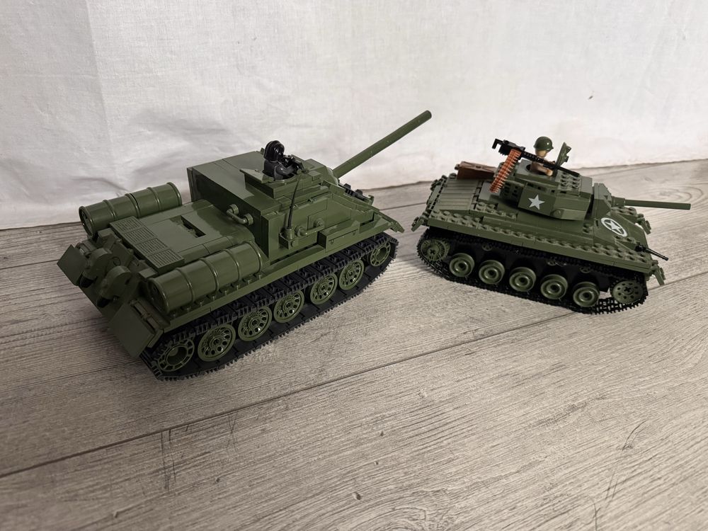 Czołg Cobi SU-85 M24 Chaffee figurki unikat