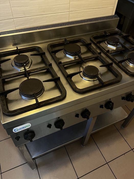 Kuchnia gazowa 6 palnikow Tecnoinox
