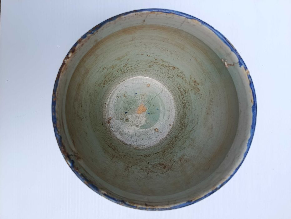 Vaso Cachepot Faiança Portuguesa St’ Anna Séc XVIII 24 cm