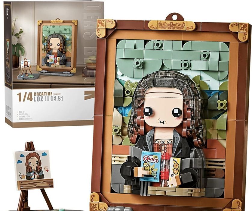 Obraz Mona LIsa 3D Mini Klocki