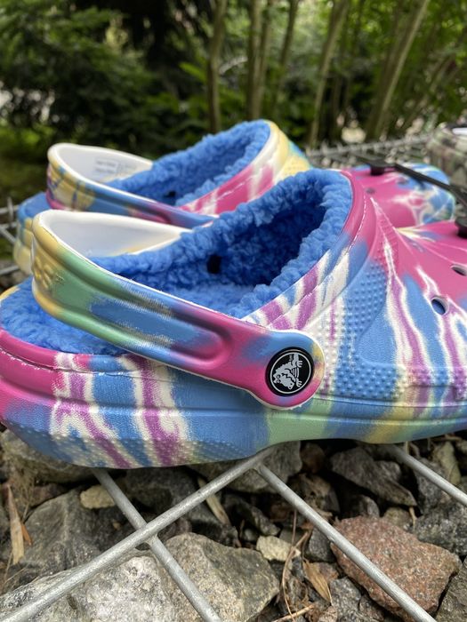 РОЗПРОДАЖ Утеплені крокси Crocs зимові тапки капці голубі Оригінал