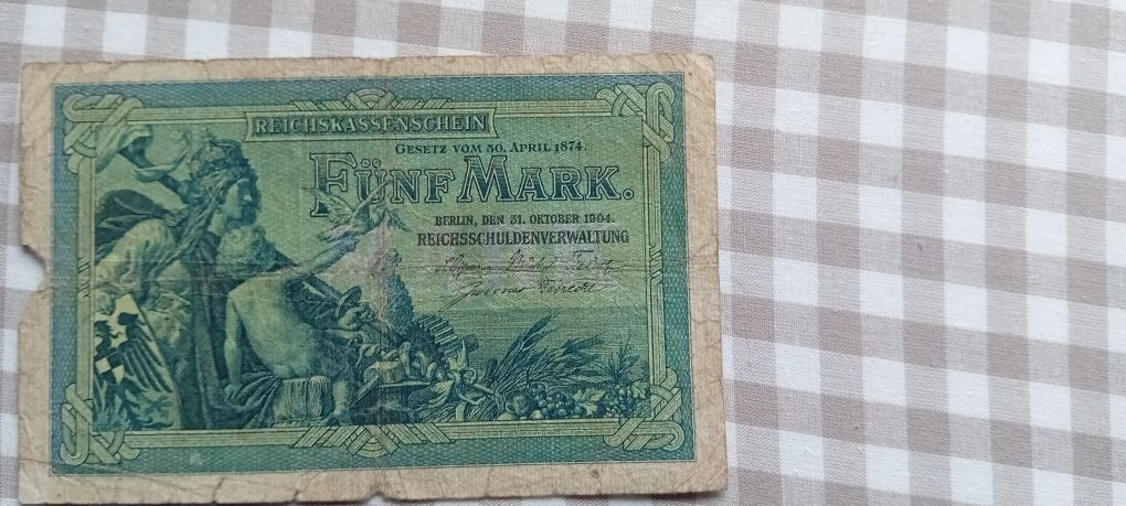 5 marek niemieckie 1904.