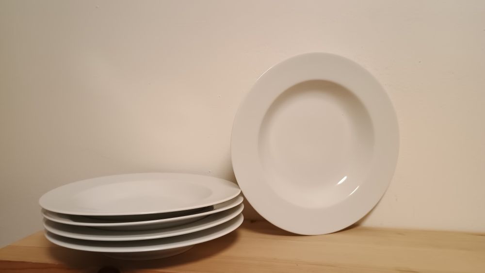 Zestaw głębokich talerzy obiadowych, Lubiana, 5 szt.