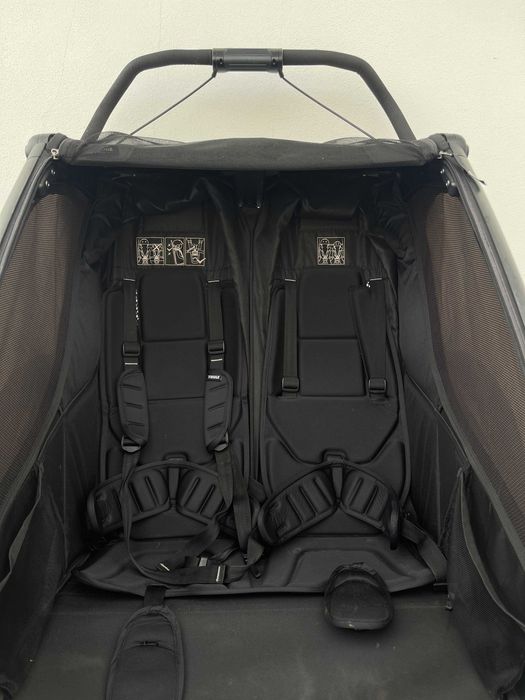 Thule Chariot Sport 2 Double — Preto — Excelente estado — Nazaré