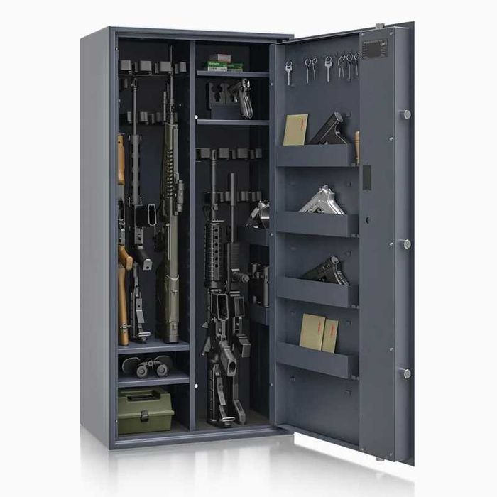 Szafa na broń w kl. S1 Siegen MAX KOMBI 500081.54 z zamkiem elektron.