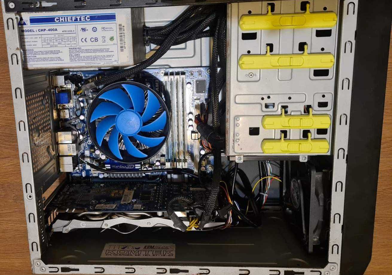 Комплект AM3 GA-MA785gmt-ud2h + Phenom II X4 955 + 12Gb DDR3 + fun