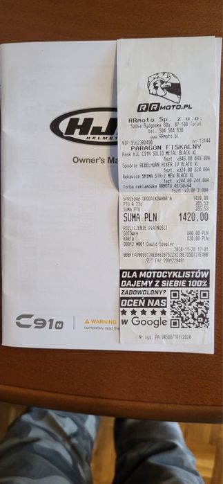 Kask motocyklowy Hjc  C91 , interkom midland