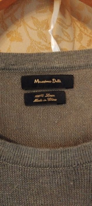 Sweter męski Massimo Dutti rozm. L, 100% len