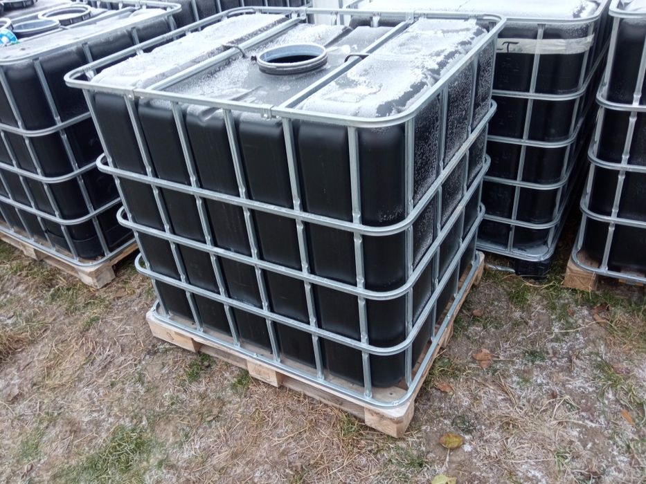 Mauzer zbiornik bania 1000l woda budowa deszczówka szambo czarne 22 cm