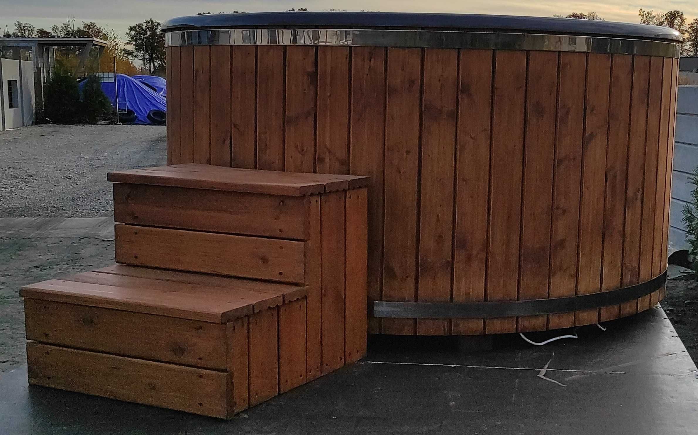 Balia ogrodowa całoroczna 2m, hot tub, wanna ogrodowa