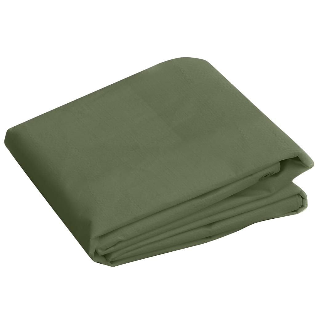 vidaXL Plandeka, 260 g/m², 4x5 m, zielona, HDPE