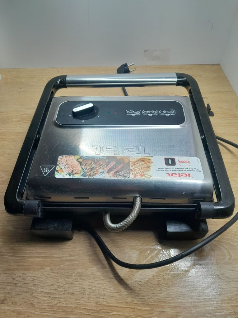 Grill elektryczny kontaktowy składany tefal 2 w 1 mocny 2000w