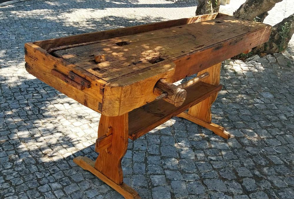 Antiga Bancada de Marcenaria / Carpintaria. RESTAURADA!