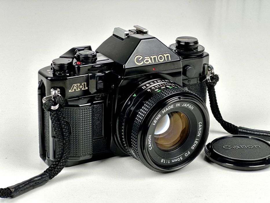 Canon A-1 + Canon nFD 50mm f/1.8 – zestaw gotowy do zdjęć!