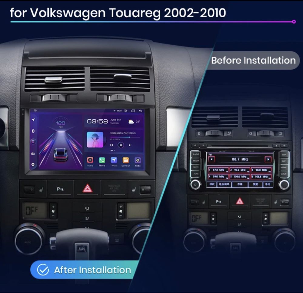 Штатная магнитола VW Touareg (2002-2010) ANDROID