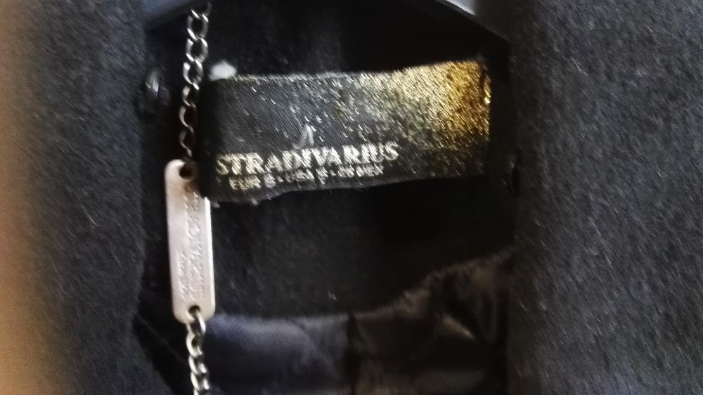 czarny płaszczyk Stradivarius S,  jak nowy, promocja