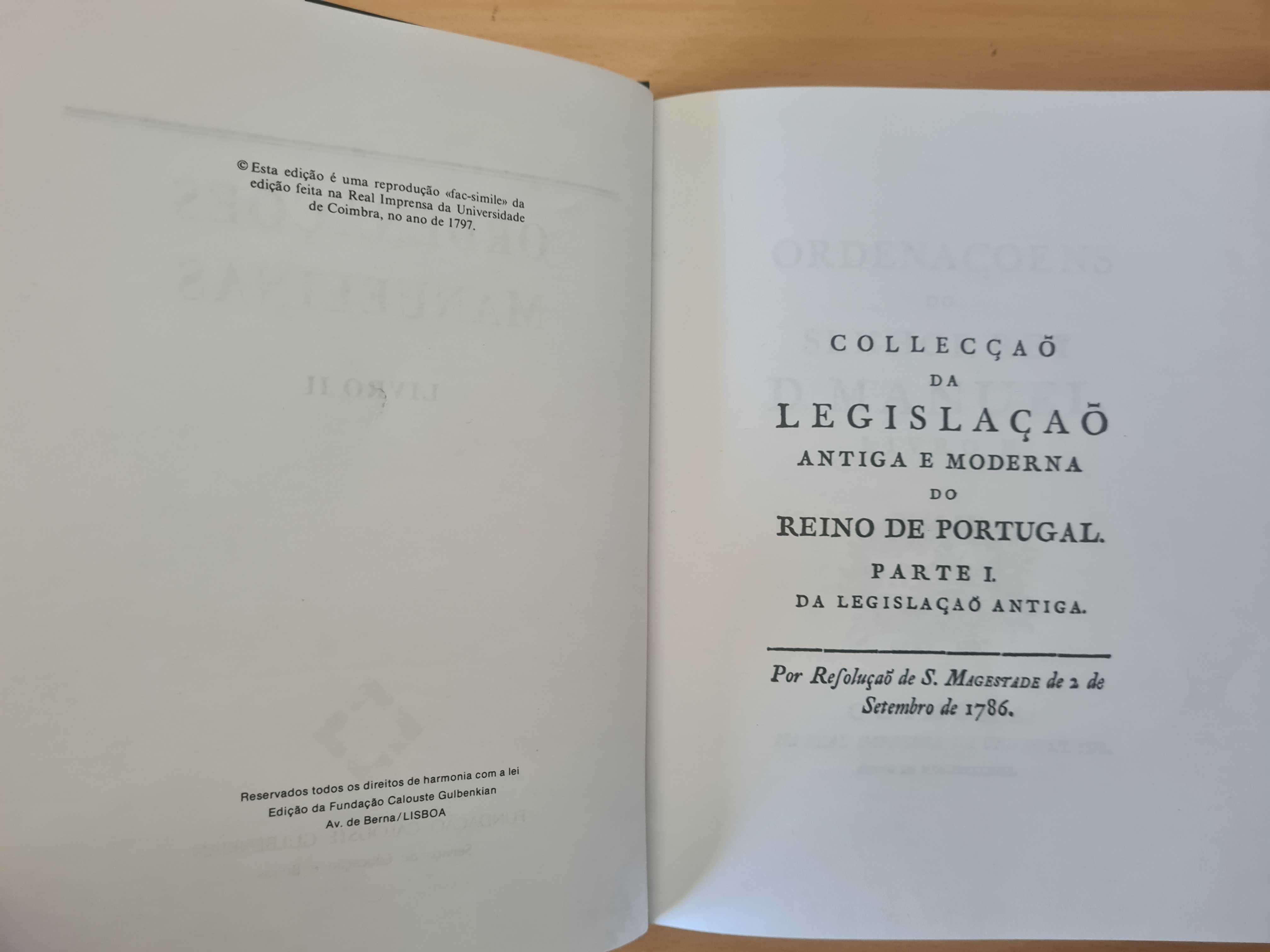 Livro "Ordenações Manuelinas - Livro II"