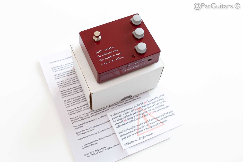2019 Klon KTR Essential Diodes Overdrive and Boost pedal