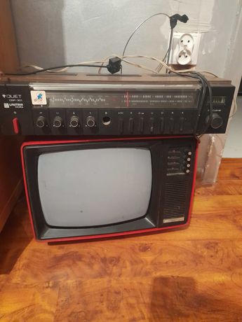 Stary telewizor i radio