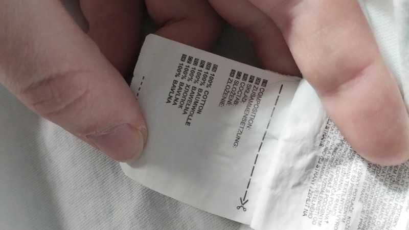 Biały t-shirt, koszulka M