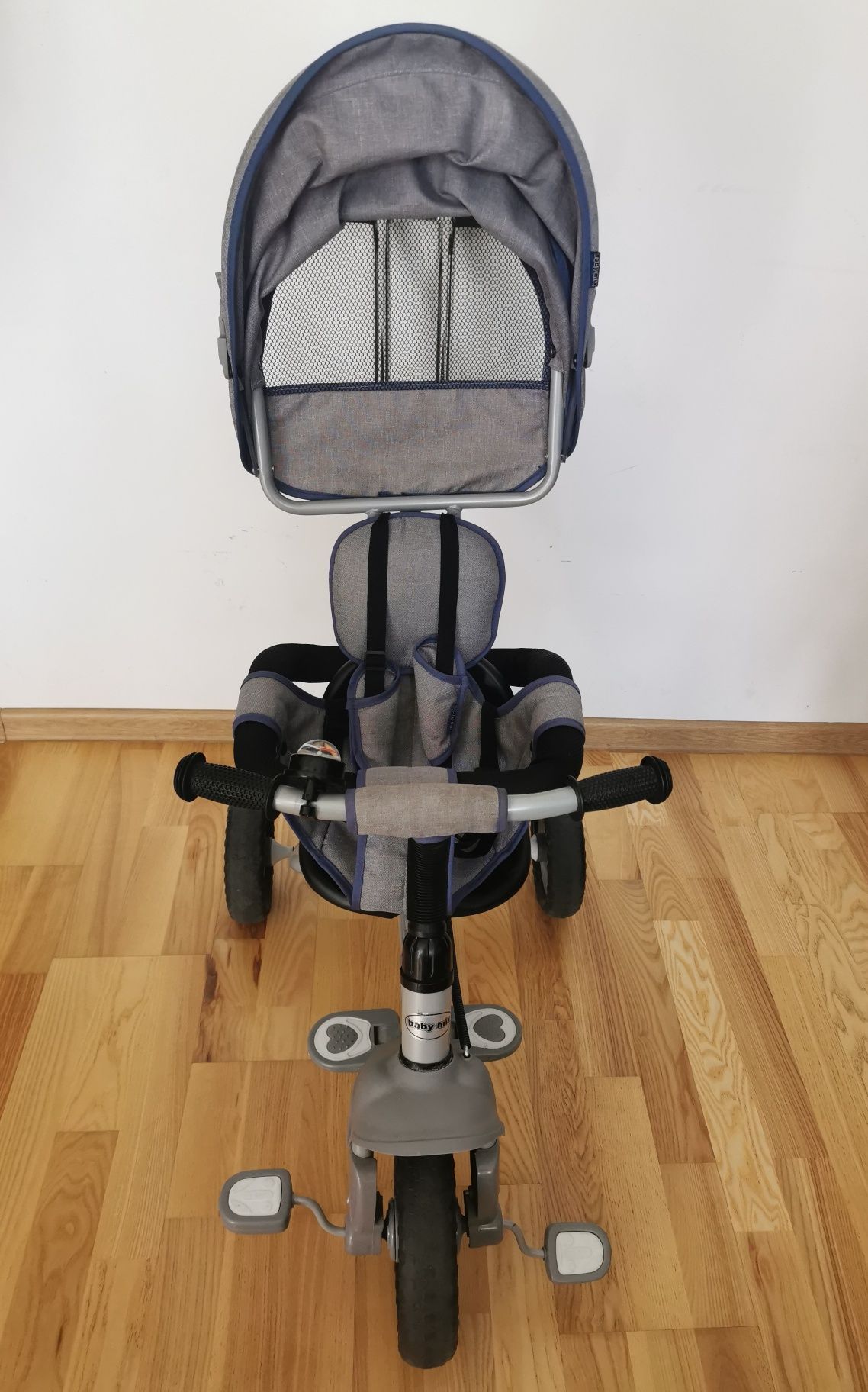 Rowerek trójkołowy, Baby Mix, Rapid, szary