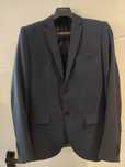 Garnitur 2-częściowy H&M Slim Fit granatowy