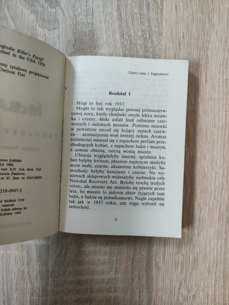 Książka Kryminał * Zabójczy haracz Mcbain