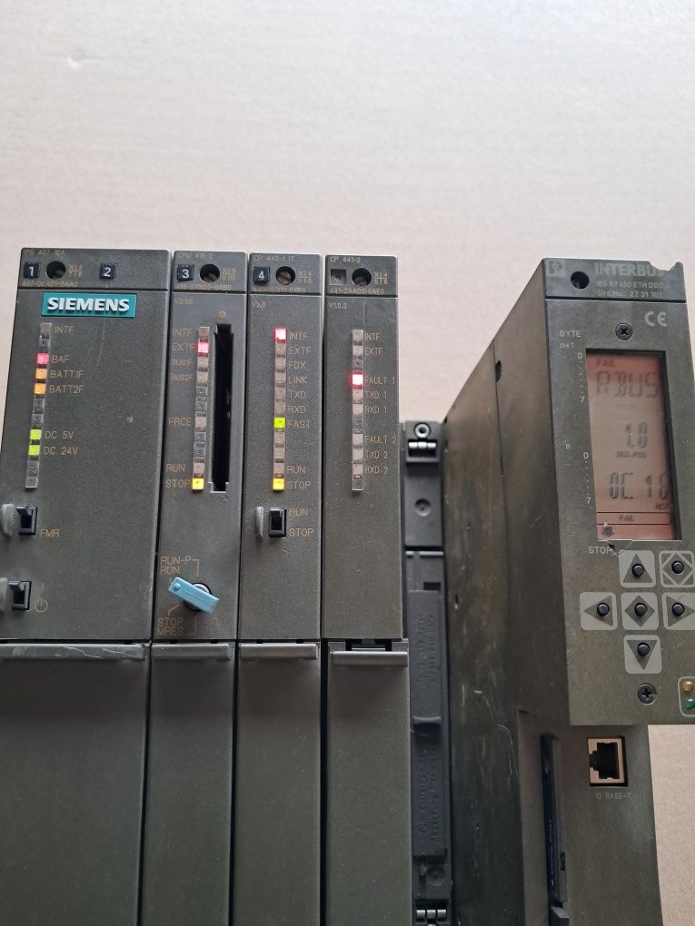 Siemens simatic S7-400 cpu416-2 6ES7416-2XK02-0AB0 zestaw cały Rack