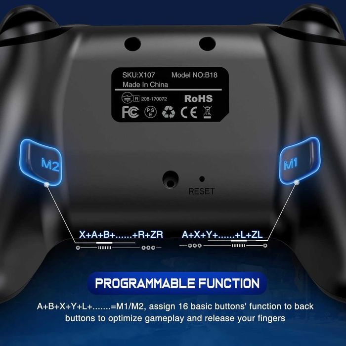 Bezprzewodowy kontroler do Nintendo Switch/Switch 2/Lite/OLED