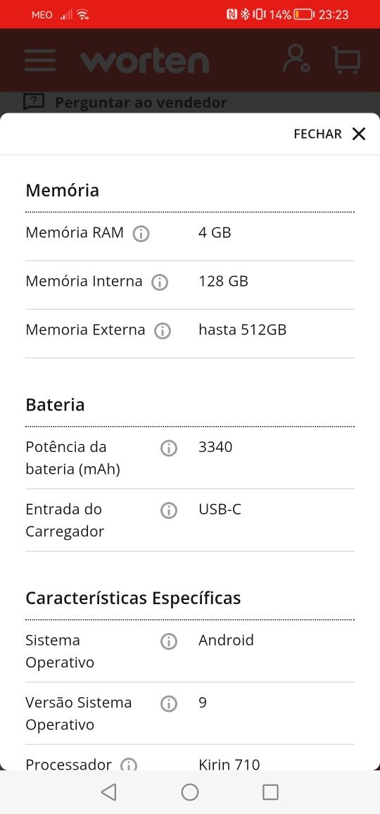 Huawei P30 Lite 128 GB Branco como Novo, Barato!