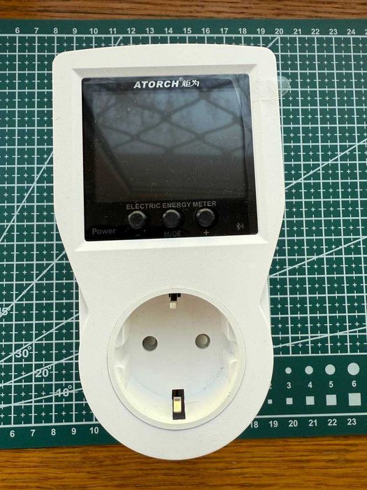 Розумний ватметр ATORCH S1B Bluetooth 16A EU